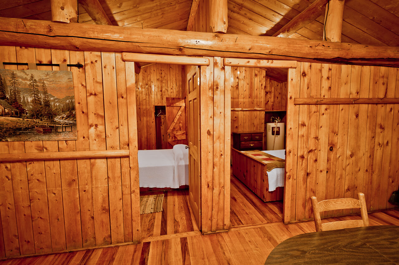 Wooden cabin with two bedrooms